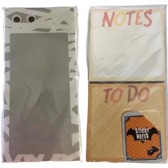 Halloween Stationery Planner Kit List Pad Sticky Notes Mummy Notes To Do Fall - Picture 1 of 3